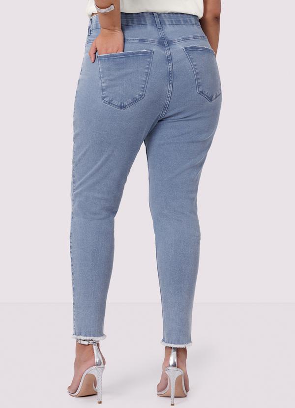 Lunender Mais Mulher - Calça Jeans Skinny Plus Size Cropped Chapa Barriga Jeans 2
