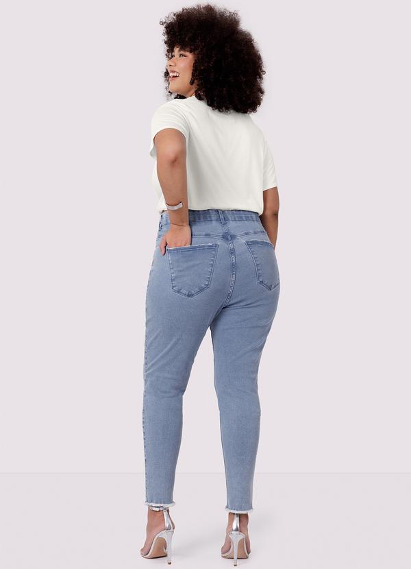 Lunender Mais Mulher - Calça Jeans Skinny Plus Size Cropped Chapa Barriga Jeans 4