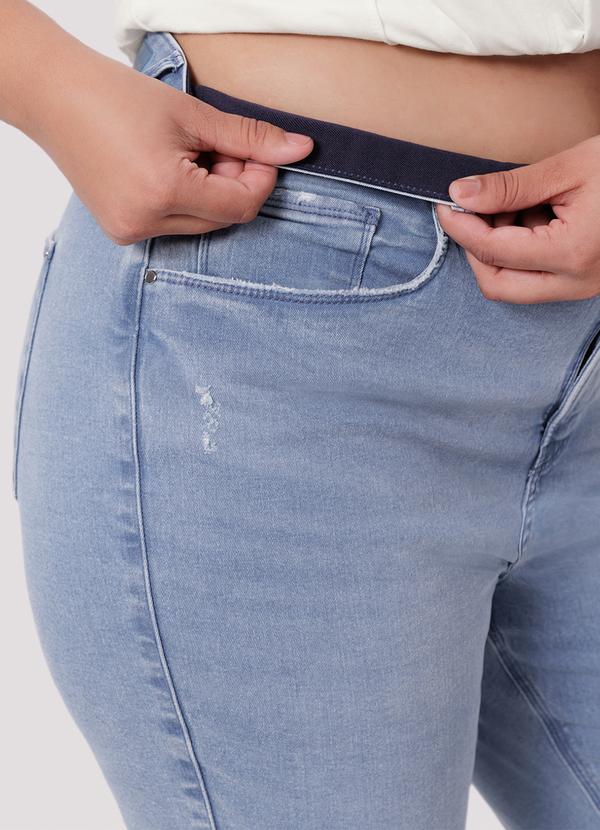 Lunender Mais Mulher - Calça Jeans Skinny Plus Size Cropped Chapa Barriga Jeans 5