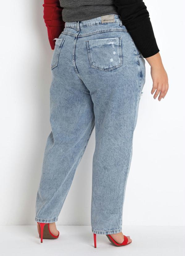 Sawary Jeans - Calça Jeans Slouchy Destroyed Sawary Plus Size 2