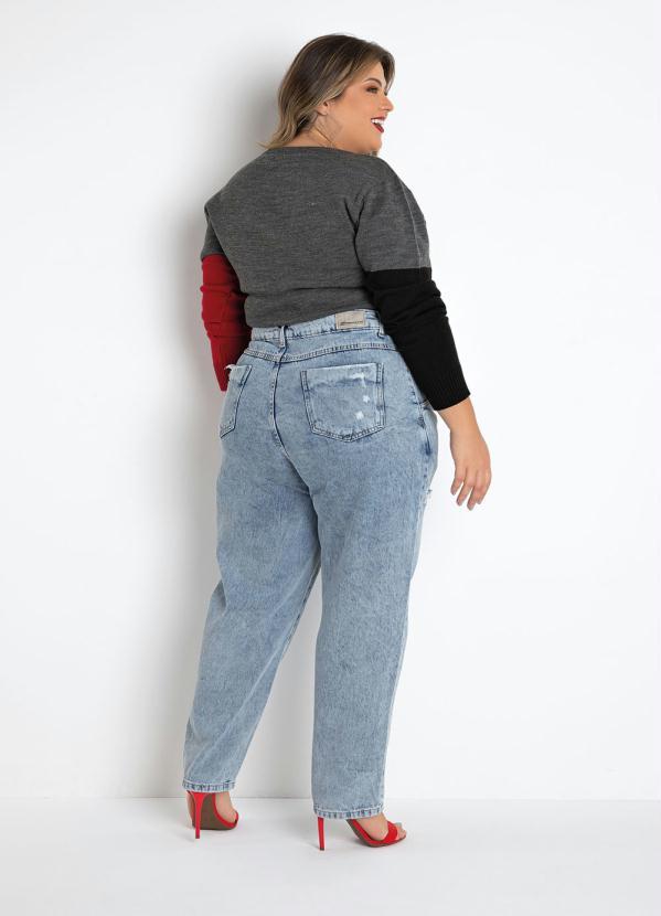 Sawary Jeans - Calça Jeans Slouchy Destroyed Sawary Plus Size 5