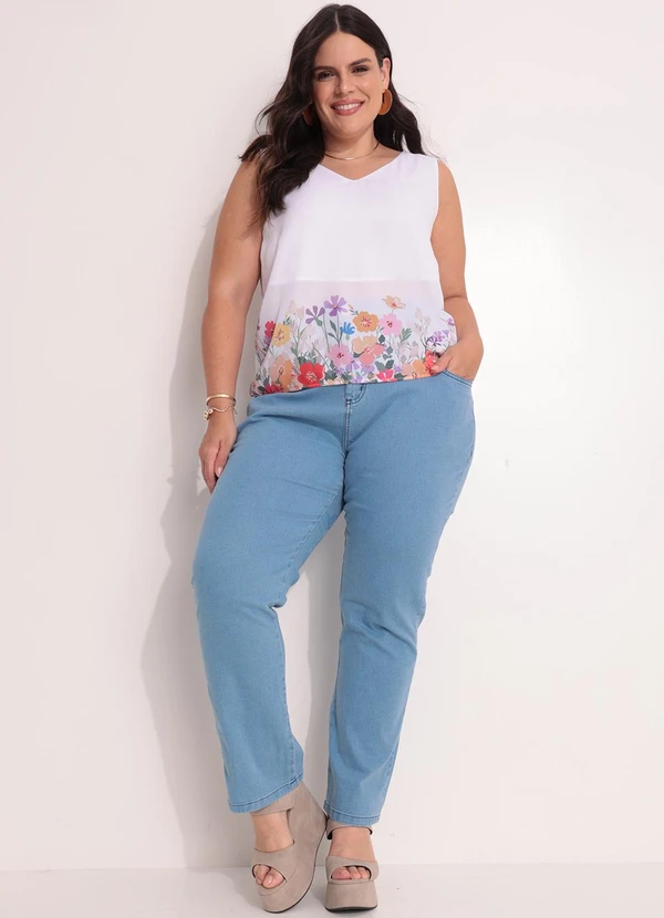 Marguerite - Calça Jeans Slouchy Jeans Plus Size