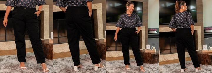 Cala Mom Preta em Sarja