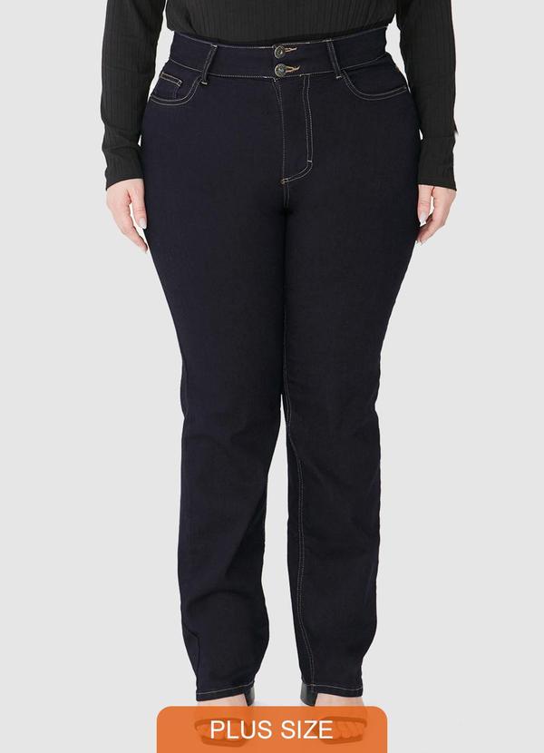 Malwee - Calça Reta Jeans Flex FemininaAzul