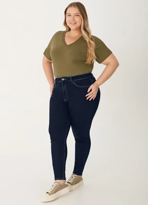 Malwee - Calça Skinny Jeans Plus Azul - MALWEE