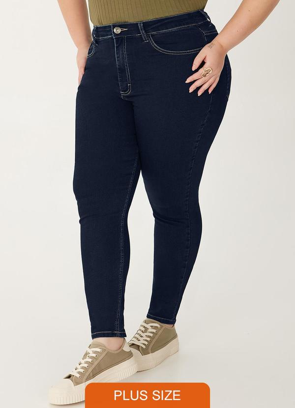 Malwee - Calça Skinny Jeans Plus Azul