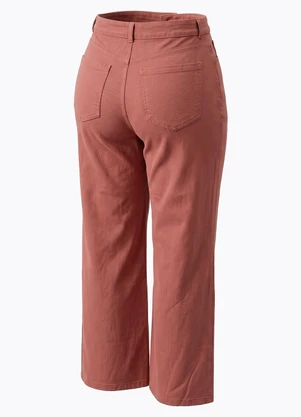 Marguerite - Calça Terracota em Sarja - MARGUERITE