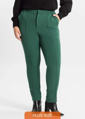Secret Glam - Calça Alfaiataria Plus Size Verde - SECRET GLAM