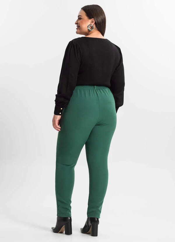 Secret Glam - Calça Alfaiataria Plus Size Verde 4