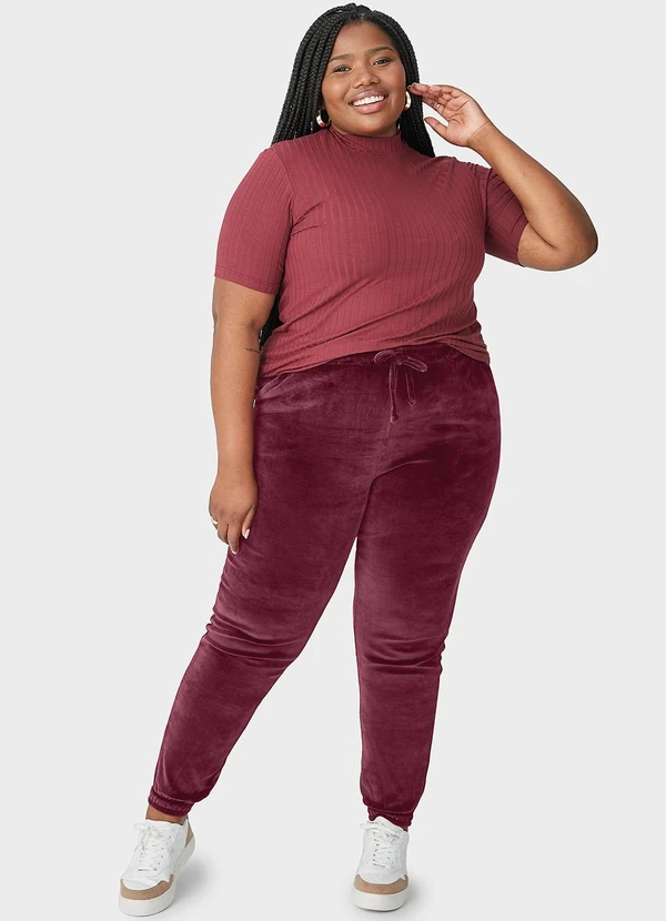 Plus Size CalÃ§a Jogger Feminina Cirre Calça Jogger Calca Cirre