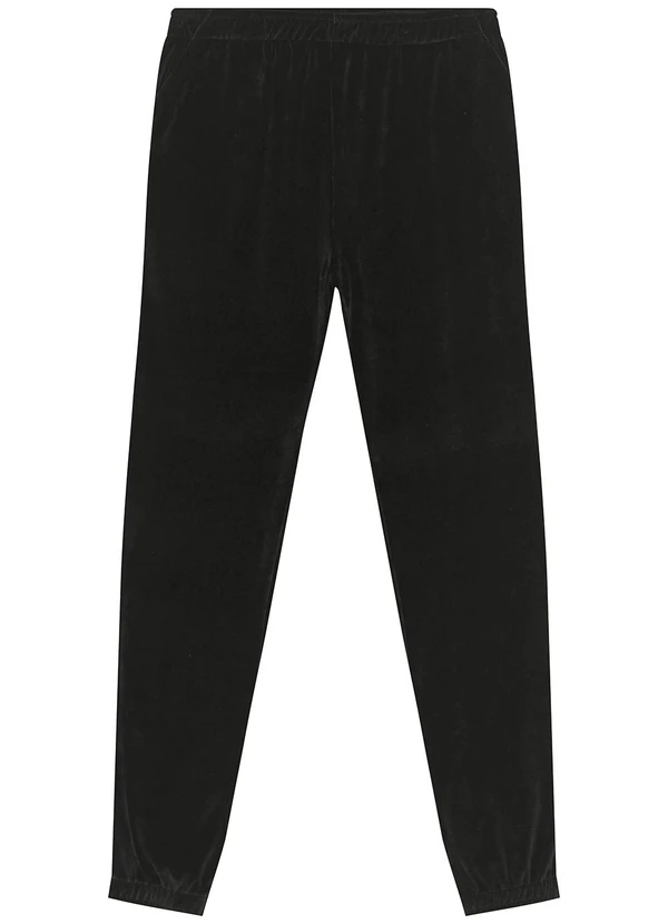 Malwee - Calça Jogger em Plush Plus Preto 5