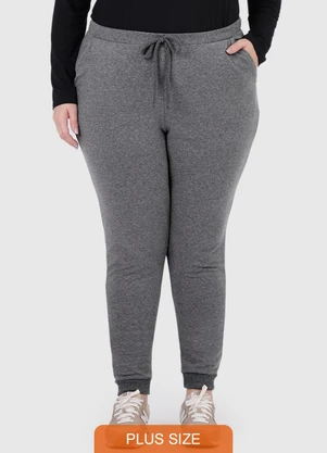 Malwee - Calça Jogger Feminino Plus Cinza - MALWEE