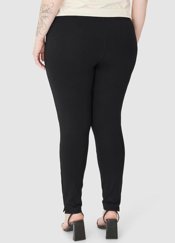 Malwee - Calça Legging com Fenda Plus Preto 5