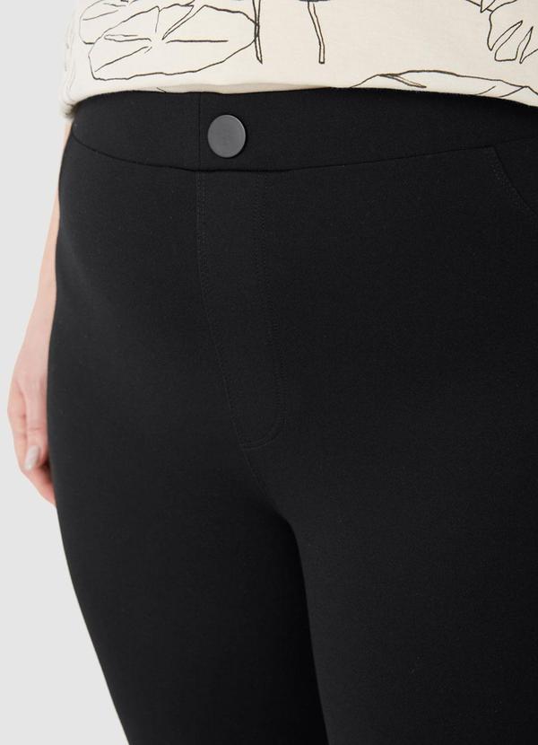 Malwee - Calça Legging com Fenda Plus Preto 2