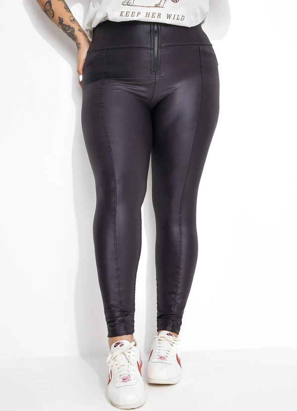 Perna Calca Cirre Com Ziper Calça Cirre Calca Ziper Barra Legging