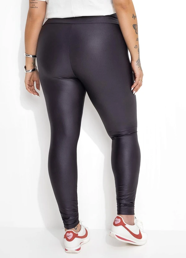 Marguerite - Calça Montaria Preta em Cirrê com Zíper 2