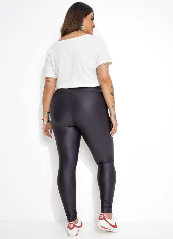 Marguerite - Calça Montaria Preta em Cirrê com Zíper 5