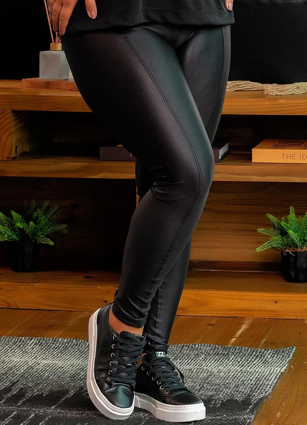 Marguerite - Calça Montaria Preta em Cirrê com Zíper 6