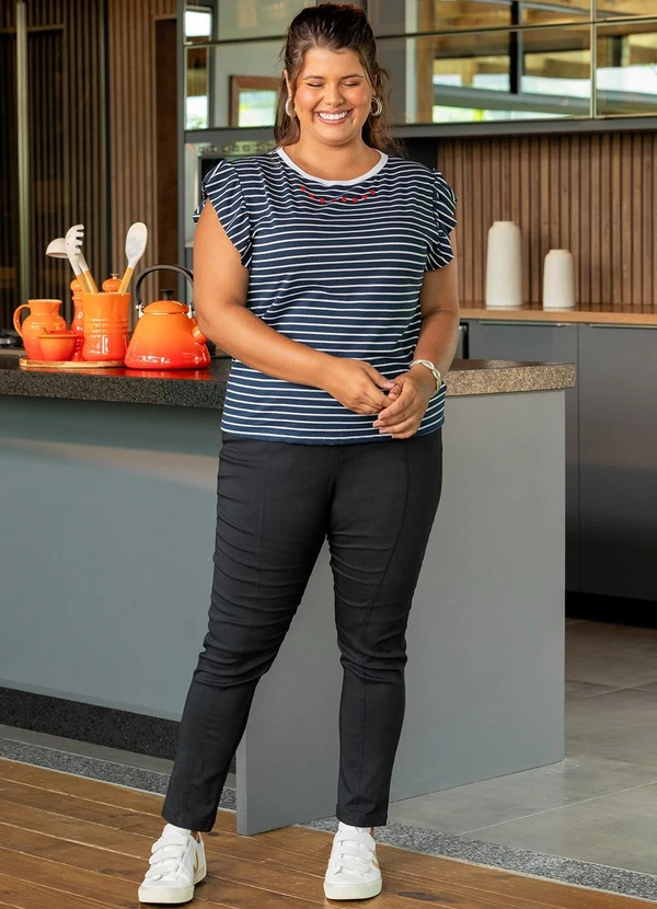 Marguerite - Calça Preta em Bengaline 5