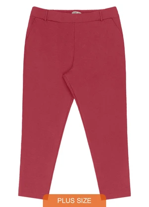 Secret Glam - Calça Slim Plus Size Feminina Vermelho - SECRET GLAM
