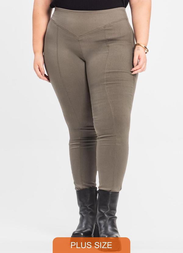 Secret Glam - Legging Feminina Bengaline Plus Size Verde 1