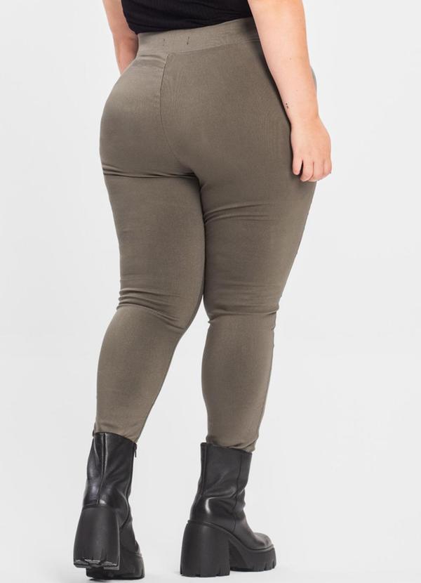 Secret Glam - Legging Feminina Bengaline Plus Size Verde 2