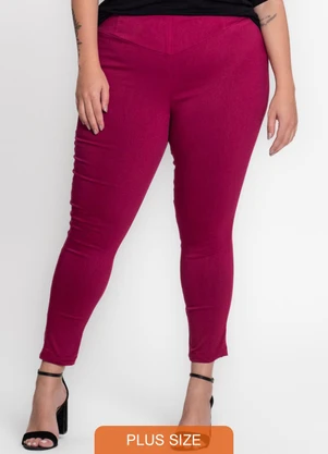 Secret Glam - Legging Feminina Plus Size Bengaline Rosa - SECRET GLAM