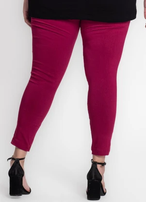 Secret Glam - Legging Feminina Plus Size Bengaline Rosa - SECRET GLAM