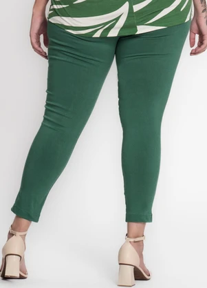 Secret Glam - Legging Feminina Plus Size Bengaline Verde - SECRET GLAM