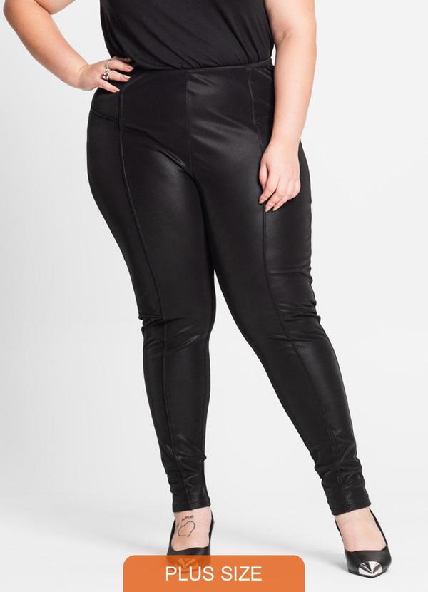 Secret Glam - Legging Feminina Plus Size Preto