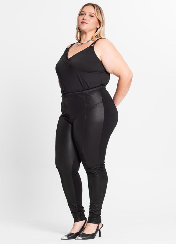 Secret Glam - Legging Feminina Plus Size Preto 2