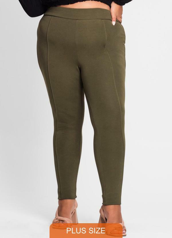 Secret Glam - Legging Feminina Plus Size Verde