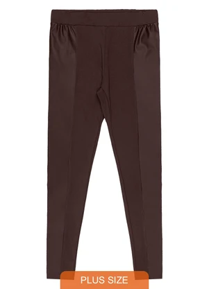 Secret Glam - Legging Plus Size Marrom - SECRET GLAM