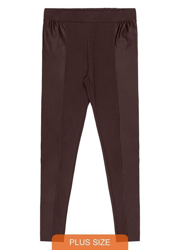 Secret Glam - Legging Plus Size Marrom