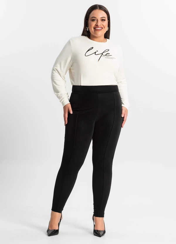 Secret Glam - Legging Plus Size Preto 3