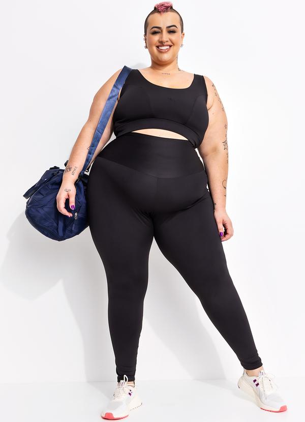 Marguerite - Legging Preta em Malha Suplex Zero Transparência 2