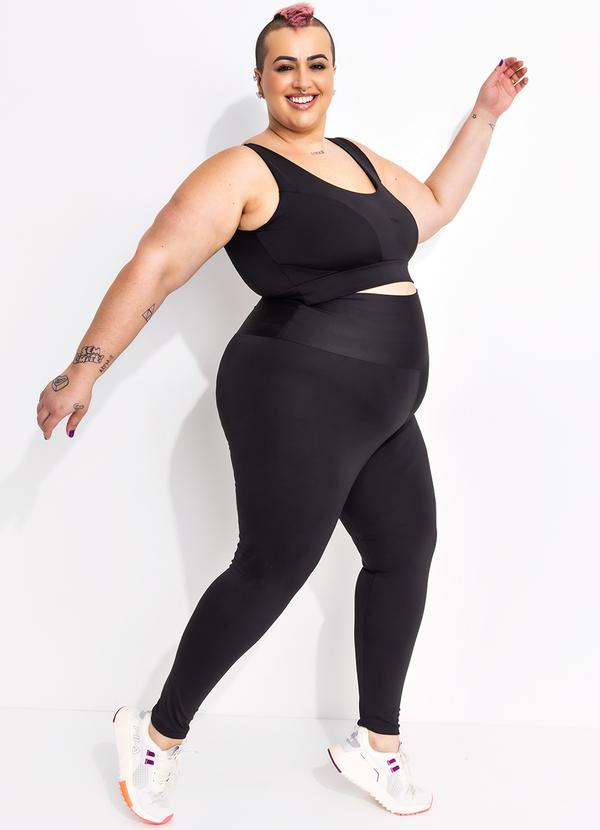 Marguerite - Legging Preta em Malha Suplex Zero Transparência 3