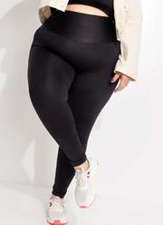 Legging Preta em Malha Suplex Zero Transparncia