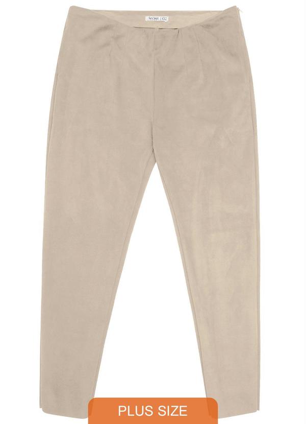 Secret Glam - Legging Suede Super Soft Bege 4