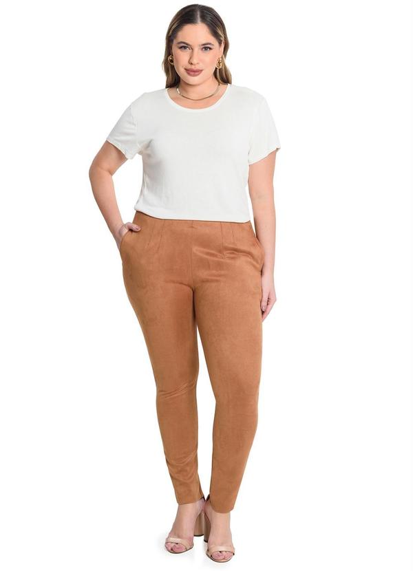 Secret Glam - Legging Suede Super Soft Marrom 3