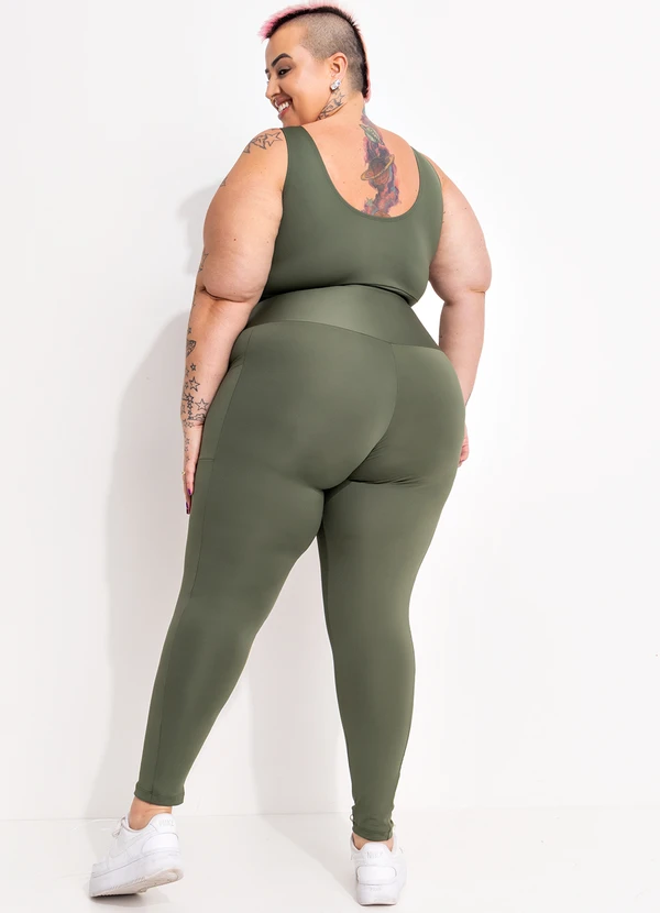Marguerite - Legging Verde em Suplex Zero Transparência 9