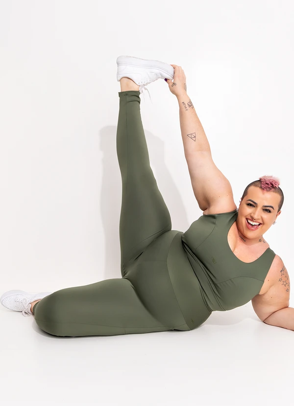 Marguerite - Legging Verde em Suplex Zero Transparência 8