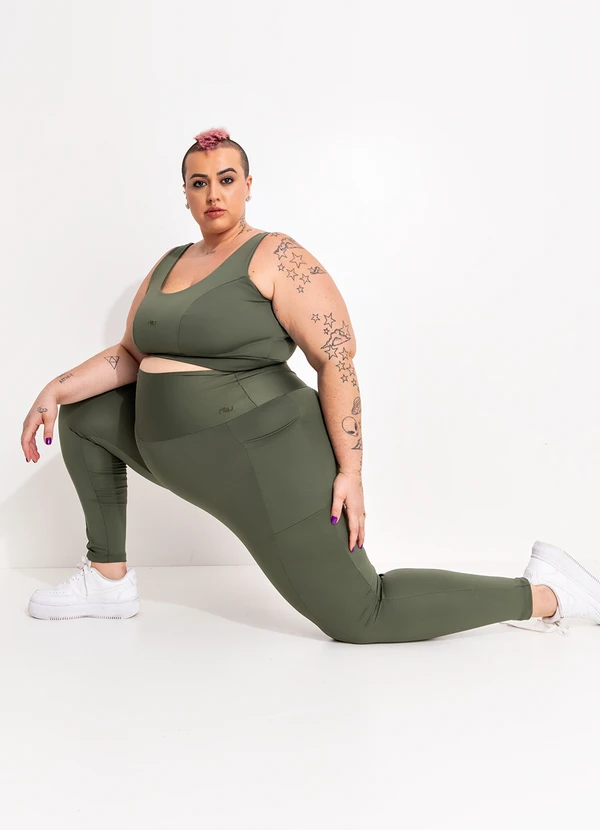 Marguerite - Legging Verde em Suplex Zero Transparência 6
