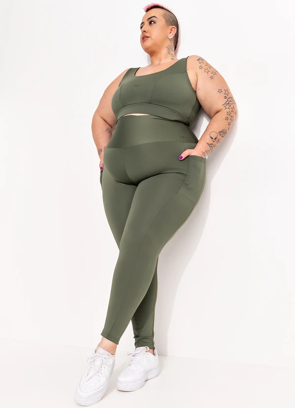 Marguerite - Legging Verde em Suplex Zero Transparência 5