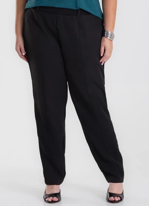 Secret Glam - Calça Alfaiataria Plus Size Preto - SECRET GLAM