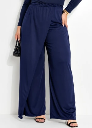 Marguerite - Calça Azul Marinho em Malha - MARGUERITE