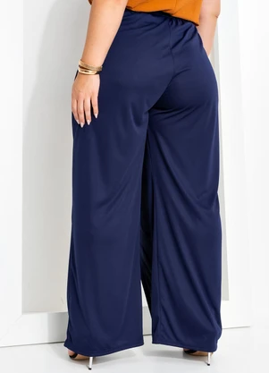 Marguerite - Calça Azul Marinho em Malha - MARGUERITE