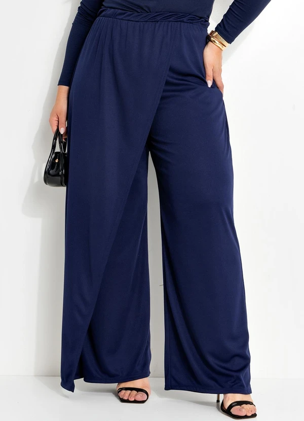 Marguerite - Calça Azul Marinho em Malha