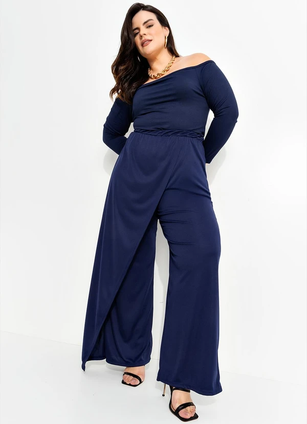 Marguerite - Calça Azul Marinho em Malha 3