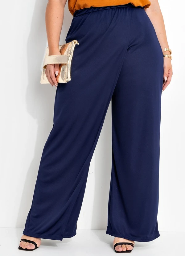 Marguerite - Calça Azul Marinho em Malha 5